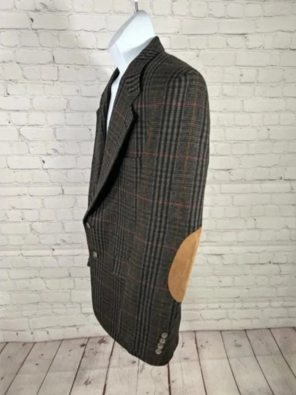 VTG Evan Picone 100% Wool Plaid Blazer Jacket Men’s 40R Woolmark USA
